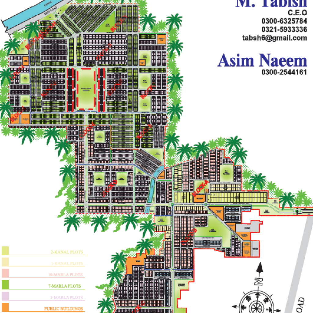 Citi housing Multan Map